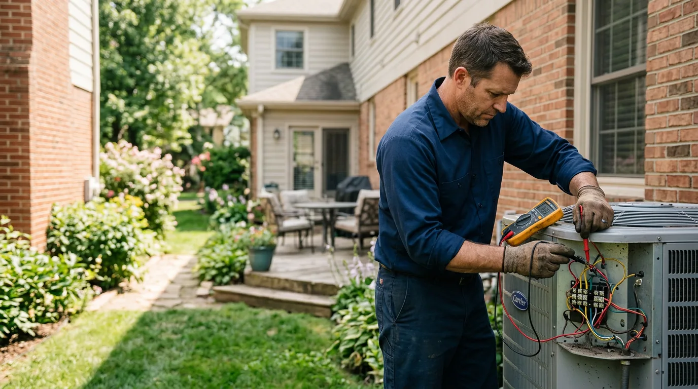 HVAC technician working near Chandler, AZ